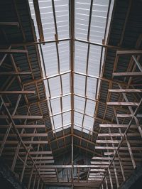attic rafters inspected for storm damage