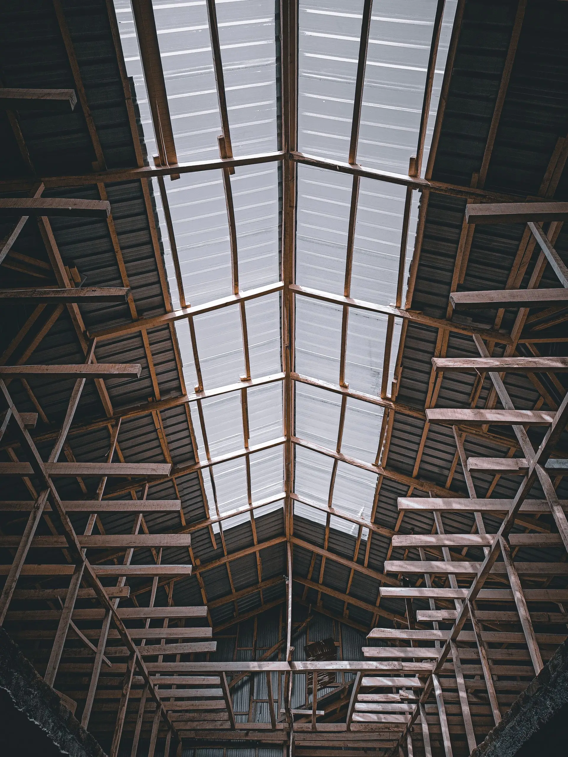 roof rafters and structural framing