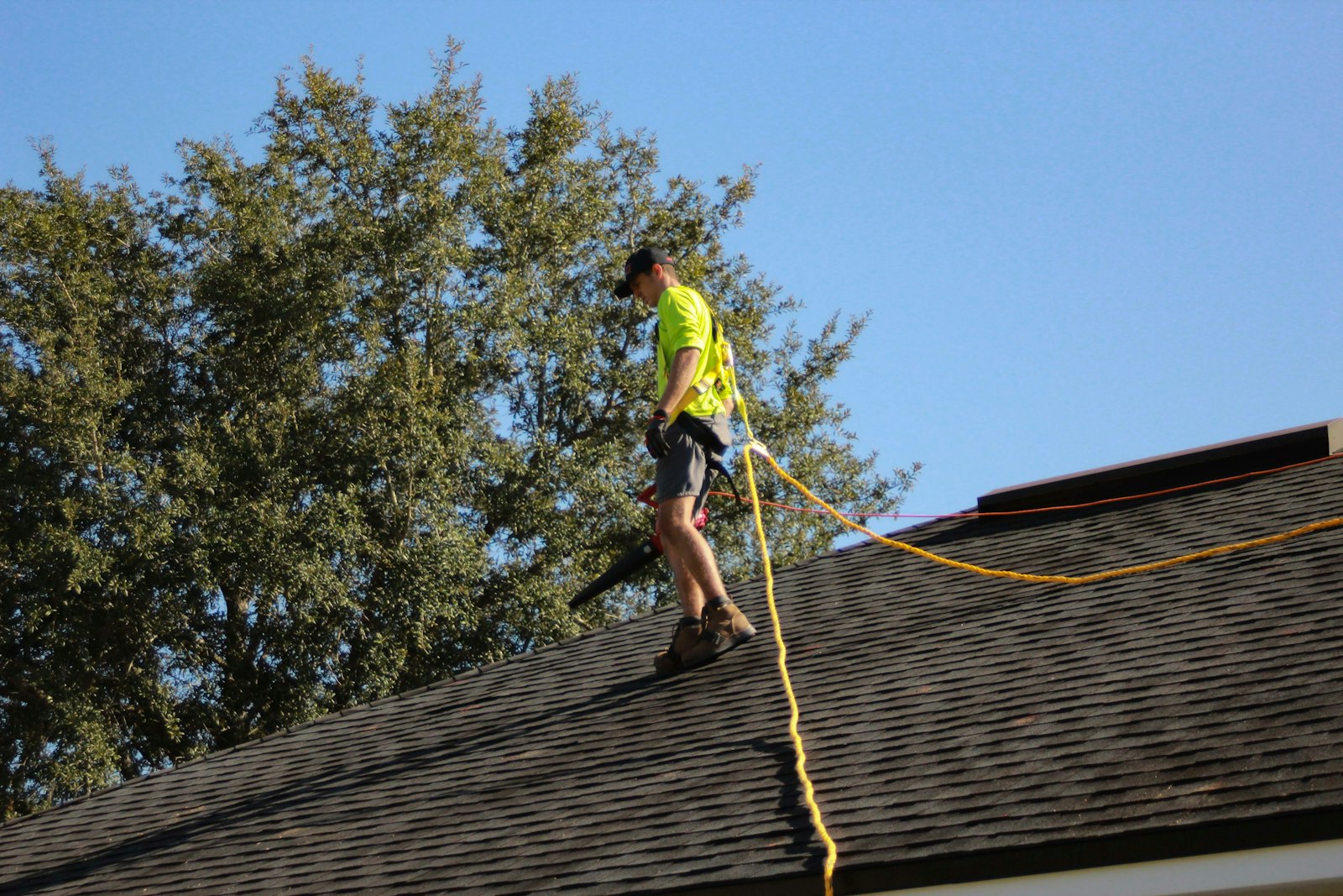 roofing crew installing a new roof