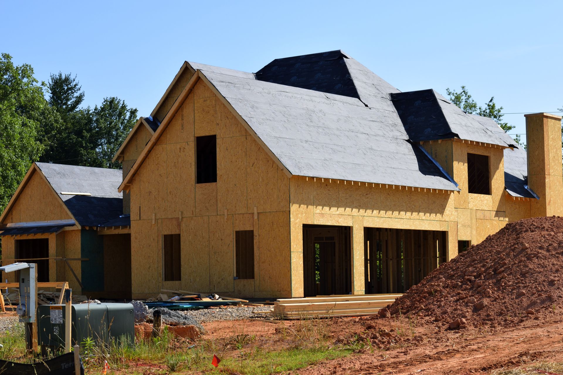 new roof with new flashing